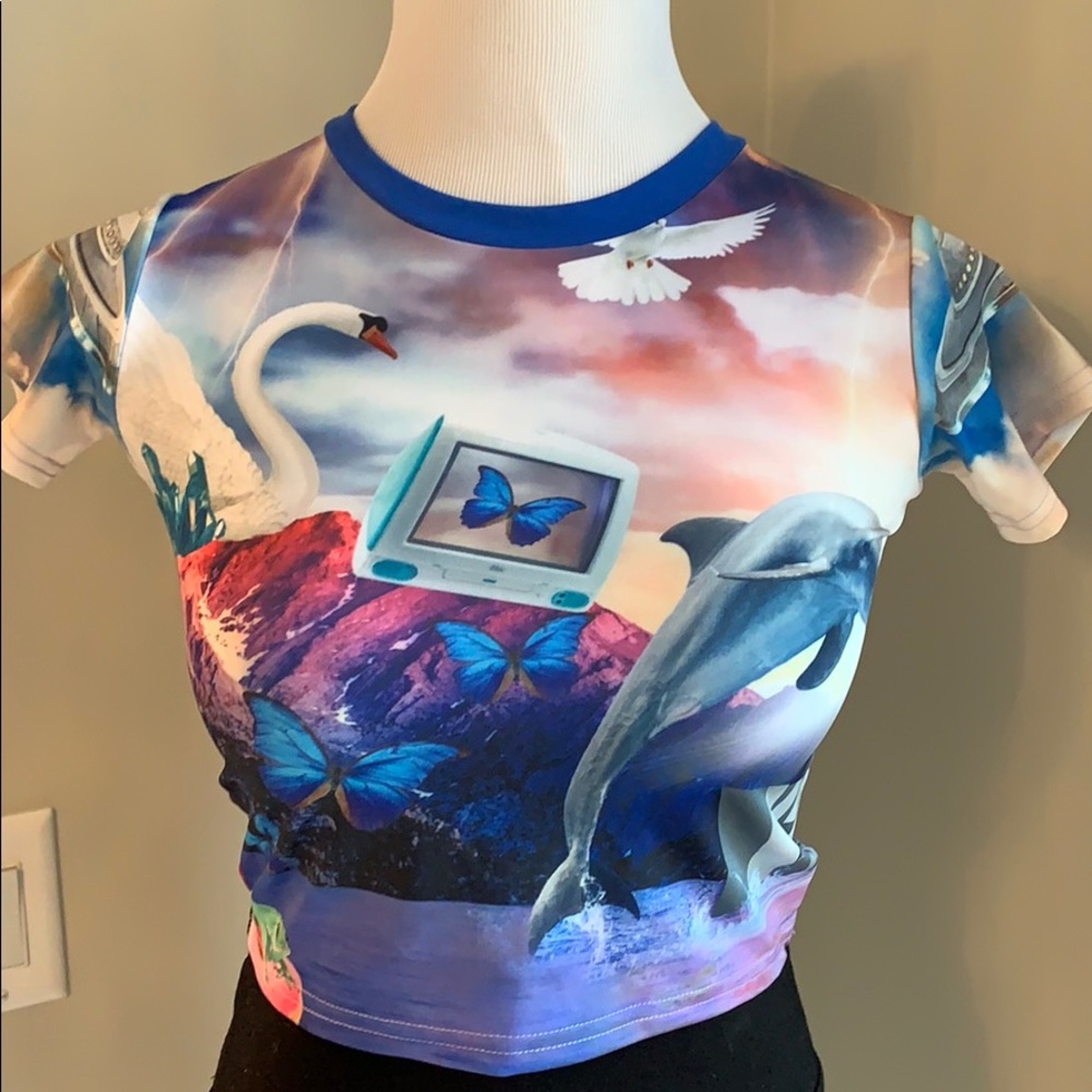 DOLLS KILL/CURRENT MOOD-CROP/TOP